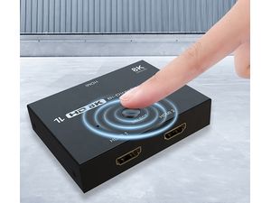 Obojsmerný prepínač HDMI 2.1 (2x1/1x2), 8K/60Hz, 4K/120Hz, 1080p/240Hz