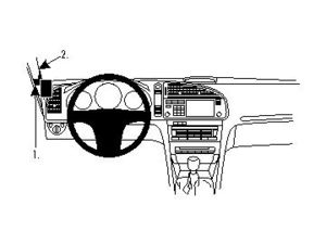 Brodit Montážny držiak ProClip pre Saab 9-3 03-11 (nie pre kabrio), vľavo na stĺpik