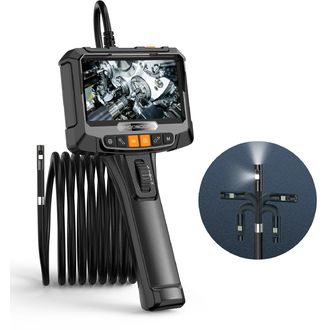Endoskop Inskam S10 s funkciou otáčania, 5" displej, 8,5 mm sonda, 1080p, duálna kamera, 1,5 m kábel