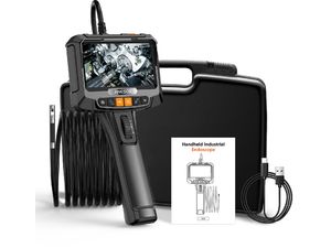Endoskop Inskam S10 s funkciou otáčania, 5" displej, 8,5 mm sonda, 1080p, duálna kamera, 1,5 m kábel