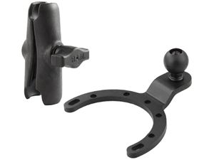 RAM Mounts montáž pre držiak viečka nádrže motocykla BMW a Kawasaki s 1" čapom, vysokopevnostný plast, RAP-B-411-XU