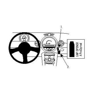 Brodit ProClip pre Mini Cooper/Clubman/Coupe/Convertible/One 07-14 (s hornou vaničkou), pre stred