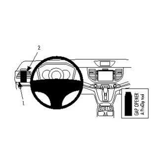 Brodit ProClip montážna konzola pre Honda CR-V 12-16, vľavo na mriežku ventilácie