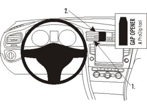 Brodit ProClip pre Volkswagen Golf VII/Variant/Sportscombi 13-20/Alltrack 17-20, na stred vľavo