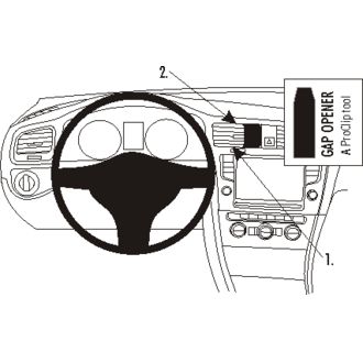 Brodit ProClip pre Volkswagen Golf VII/Variant/Sportscombi 13-20/Alltrack 17-20, na stred vľavo