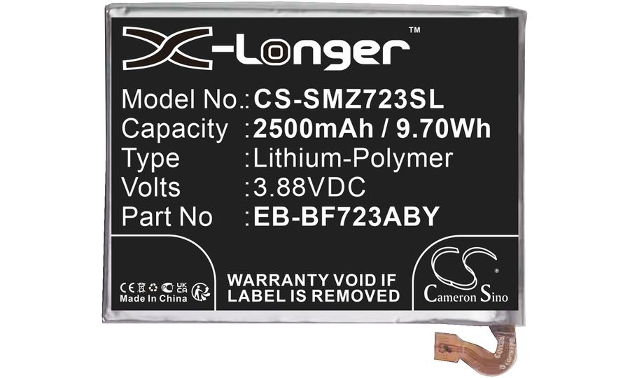 Batéria pre Samsung Galaxy Z Flip 4, Galaxy Z Flip 4 5G, 2500 mAh, Li-Pol