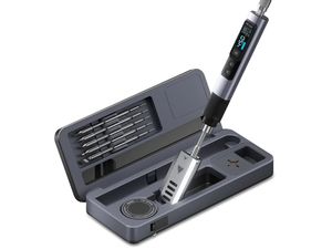 FNIRSI HS-02B programovateľný mikropájkovač s úložným boxom a stojanom, 3 hroty