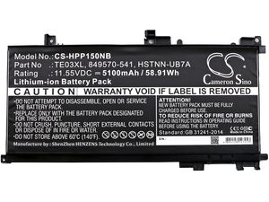 Batéria pre HP Omen 15, Pavilion 15, WASD 15, 5100mAh