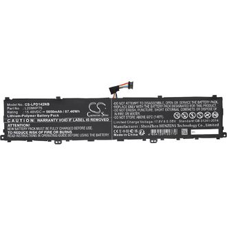 Batéria pre Lenovo ThinkPad P1 Gen 4, P1 Gen 5, X1 Extreme Gen 4 a ďalšie, 5650 mAh, Li-Pol