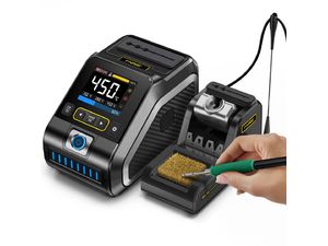FNIRSI DWS-200 Profesionálna digitálna spájkovacia stanica s displejom, 9 hrotov, 100-450°C, 200 W