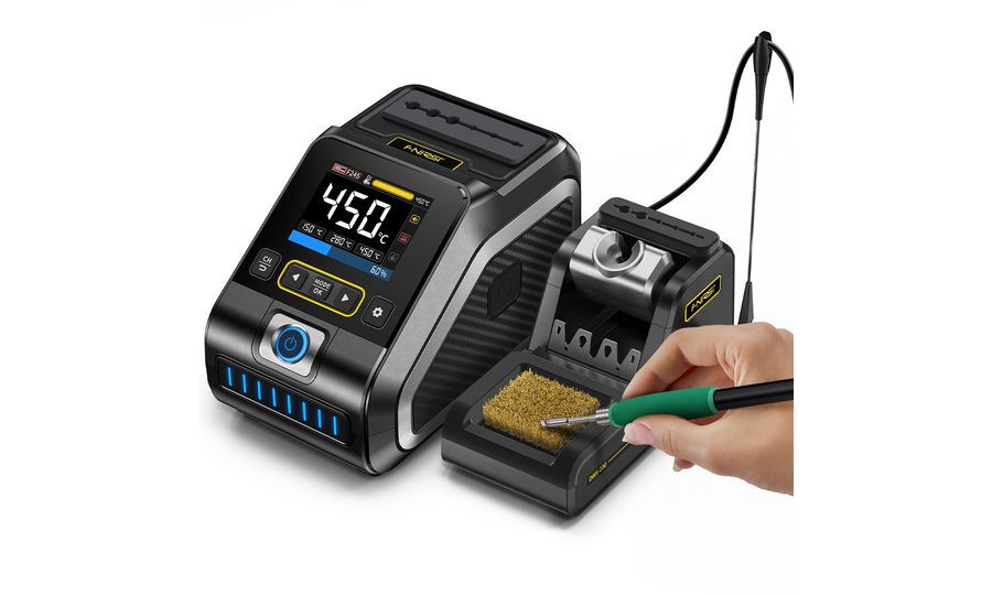 FNIRSI DWS-200 Profesionálna digitálna spájkovacia stanica s displejom, 9 hrotov, 100-450°C, 200 W