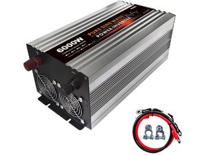 Napájací menič HOULI 12V na 230V, 3000W/6000W, čistá sínusoida