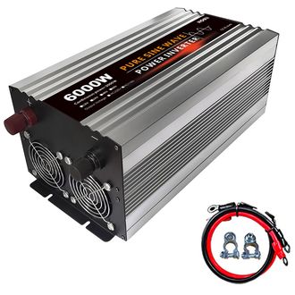 Napájací menič HOULI 12V na 230V, 3000W/6000W, čistá sínusoida