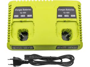 Nabíjačka 2 akumulátorov pre Ryobi 18V One+, ekv. RC18240