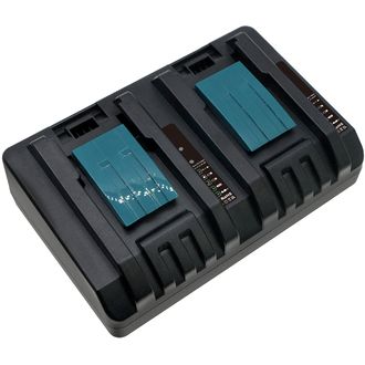 Nabíjačka pre 2 akumulátory Makita 18 V, ekv. DC18RD, DC18SH