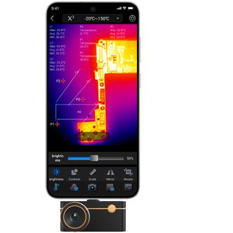 Termokamera a termokamera Thermal Master P3 pre mobilný telefón, IR 512x384, USB-C