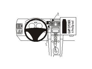 Brodit ProClip montážna konzola pre Volvo C30 07-15/C70 06-15/S40/V50 04-12, na stred