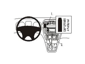 Brodit ProClip Škoda Octavia II Ambiente/Classic/Elegance/RS 05-13/Scout 07-13, na stred vľavo