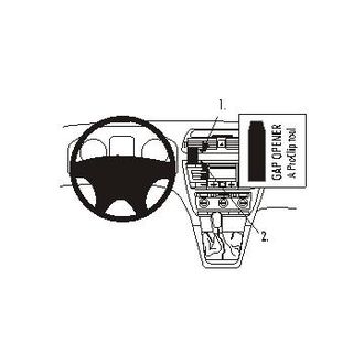Brodit ProClip Škoda Octavia II Ambiente/Classic/Elegance/RS 05-13/Scout 07-13, na stred vľavo