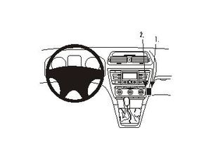Brodit ProClip Škoda Octavia II Ambiente/Classic/Elegance/RS 05-13/Scout 07-13, na stred vpravo