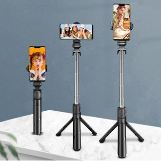 Statív Mobilly XT02 s diaľkovou spúšťou, 360° otočná hlava, čierny