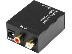 Audio prevodník z analógového signálu RCA L/R (2xCinch) na digitálny signál TOSLINK/koaxiálny signál