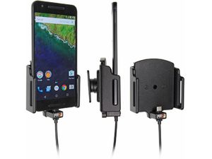 Brodit držiak do auta nastaviteľný s USB-C a nabíjaním z cig. zapaľovača/USB š.75-89 mm, hr. 6-10
