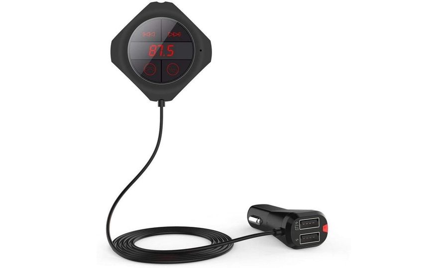 Vysielač FM a súprava handsfree, bluetooth, MicroSD, 2x USB