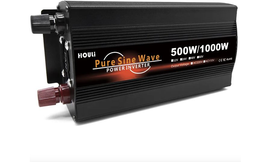 Napájací menič HOULI 12V na 230V, 500W/1000W, čistá sínusoida