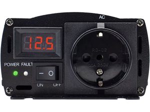 Napájací menič HOULI 12V na 230V, 500W/1000W, čistá sínusoida