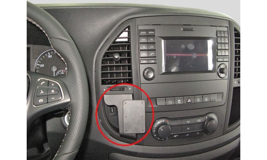 Brodit Montážny držiak ProClip pre Mercedes Benz Vito 15-23 (len automat), vľavo v strede