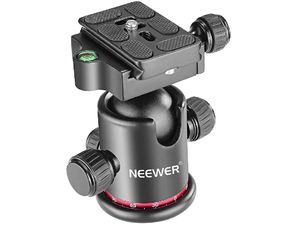 Neewer M360 Pro kovová otočná guľová hlava statívu s rýchloupínacou doštičkou, nosnosť 8 kg