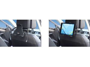 Brodit držiak do auta na tablet nastaviteľný, USB-C, so skrytým nabíjaním, 140-195mm