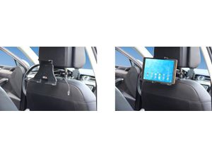 Brodit držiak do auta na tablet nastaviteľný, USB-C, so skrytým nabíjaním, 120-150mm