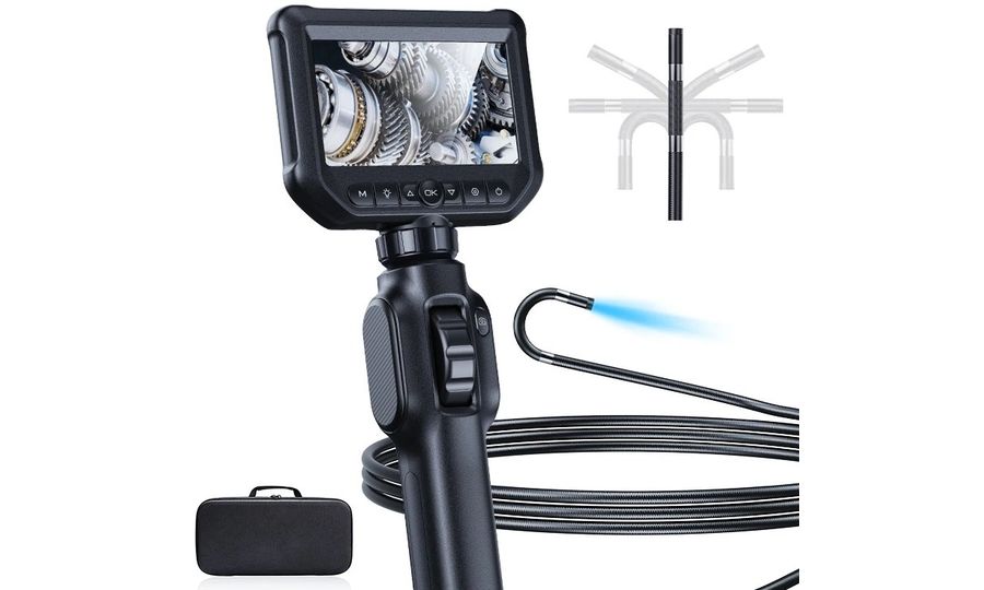 Endoskop Inskam S43 s funkciou otáčania, 5" displej, 3,9 mm sonda, 1080p, dĺžka kábla 2 m