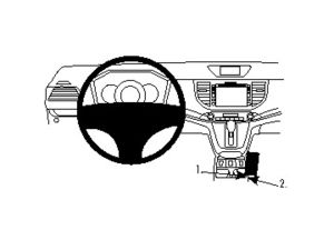 Brodit ProClip montážna konzola pre Honda CR-V 12-15 - nie pre modely s repro na strane stred. tunela