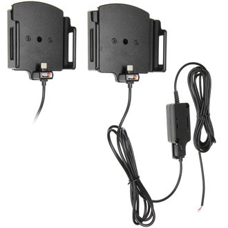 Brodit držiak do auta na mobilný telefón s USB-C nastaviteľný so skrytým pon. š.75-89 mm, tl.12-16mm