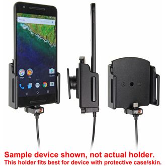 Brodit držiak do auta na mobilný telefón s USB-C nastaviteľný so skrytým pon. š.75-89 mm, tl.12-16mm