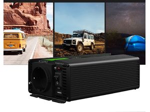 Napájací menič Green Cell 12V na 230V, 1000W/2000W, čistá sínusoida