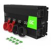 Napájací menič Green Cell 24V na 230V, 3000W/6000W, čistá sínusoida