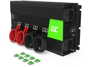 Napájací menič Green Cell 24V na 230V, 2000W/4000W, čistá sínusoida