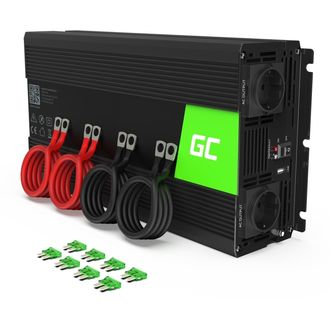 Napájací menič Green Cell 12V na 230V, 3000W/6000W, modifikovaná sínusoida