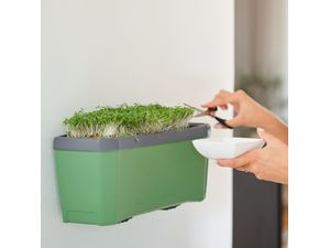 Gusta Garden HARRY HERBS Samozavlažovací kvetináč bez veka, biely