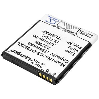 Batéria pre Alcatel One Touch 997, X Pop, TCL S710, S800 a ďalšie, 1950 mAh, Li-Ion
