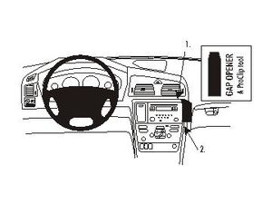 Brodit ProClip Volvo S60 05-10/V70 N 05-08/XC70 05-07 (nie drevený dekor), vpravo hore