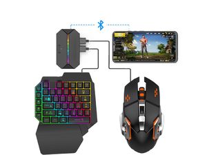Herná súprava klávesnice a myši FPS, Windows/Android, čierna