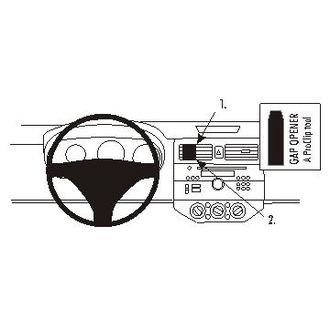 Brodit ProClip montážna konzola pre Suzuki Swift 05-10, na stred vľavo