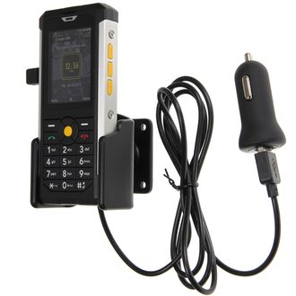 Brodit držiak do auta na CAT B100 bez puzdra, s nabíjaním z cig. zapaľovača/USB