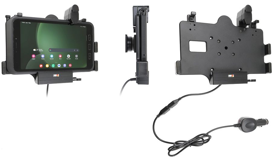 Držiak Brodit pre Samsung Galaxy Tab Active 5 SM-X300/SM-X306B, zabezpečenie, OTG, nabíjanie z CL