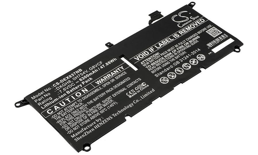 Batéria pre Dell XPS 13 9370, 6300mAh